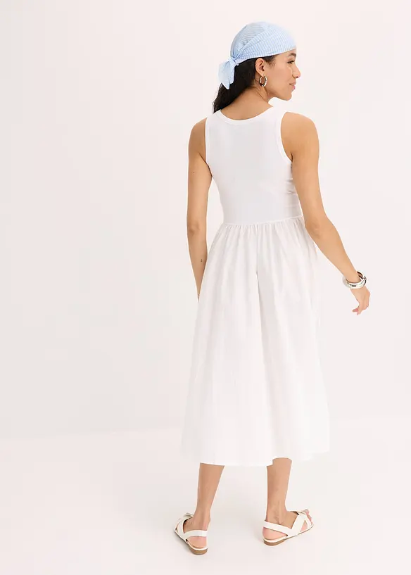 Robe en jersey bi-matière, bonprix