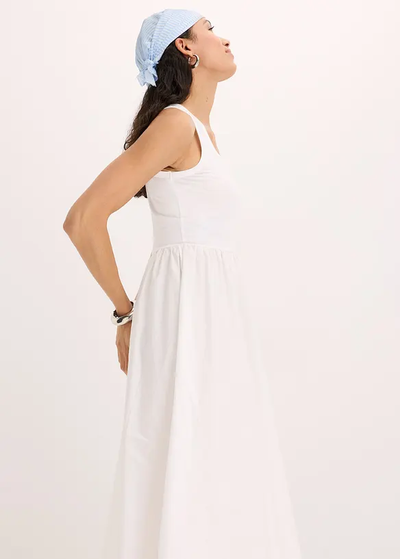 Robe en jersey bi-matière, bonprix
