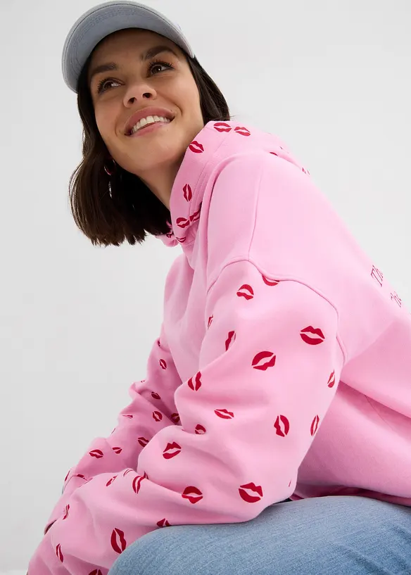 Weiter Hoodie aus reiner Bio-Baumwolle, bonprix