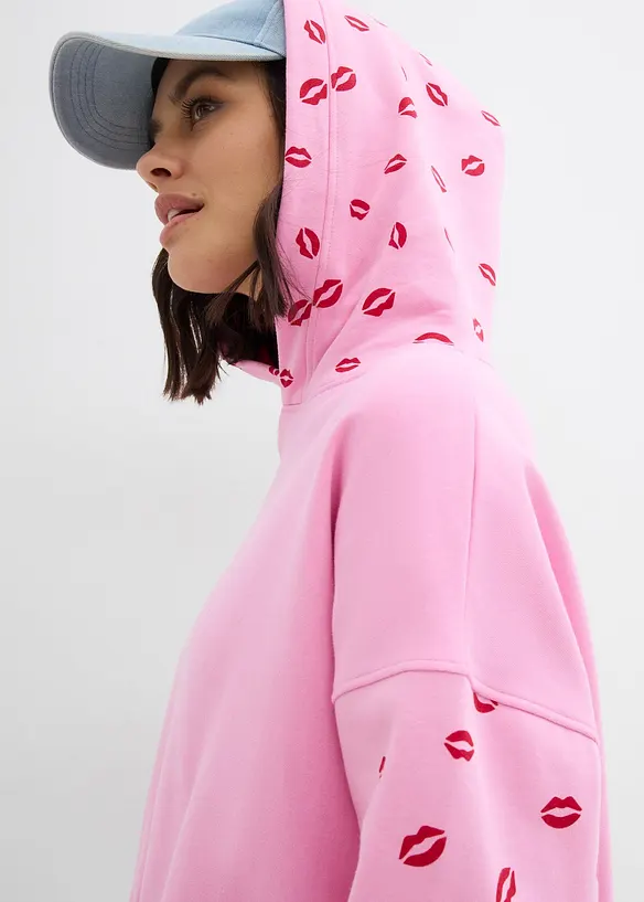 Weiter Hoodie aus reiner Bio-Baumwolle, bonprix