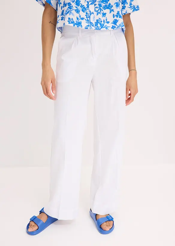 Palazzo-Hose aus Leinen-Mix, bonprix