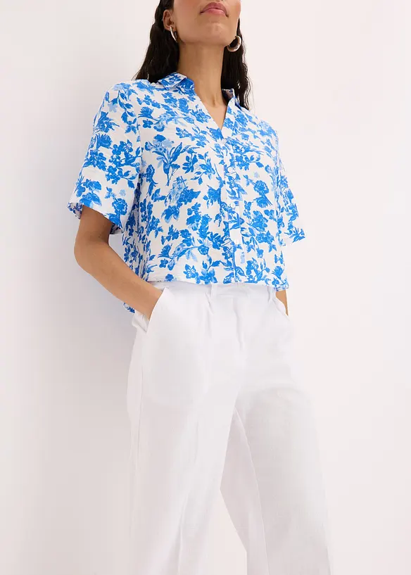 Palazzo-Hose aus Leinen-Mix, bonprix