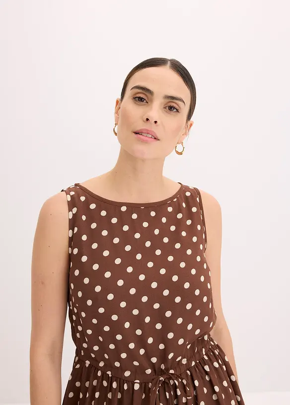 Robe midi avec lien à nouer, bonprix
