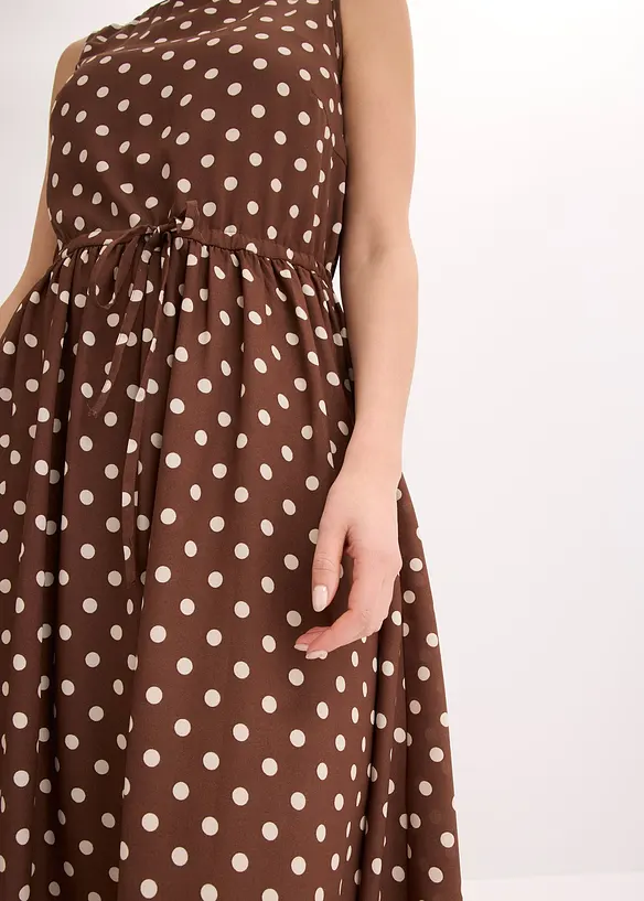 Robe midi avec lien à nouer, bonprix
