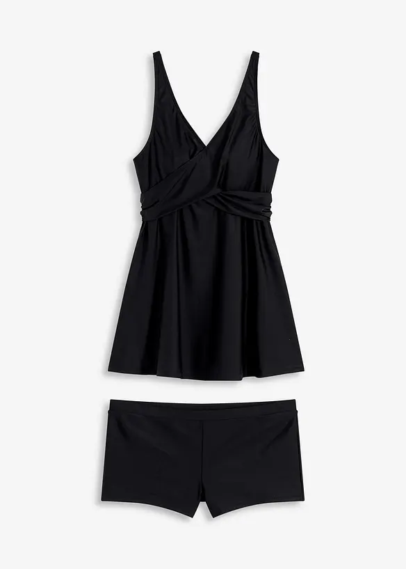 Tankini long (ens. 2 pces) encolure V, bonprix