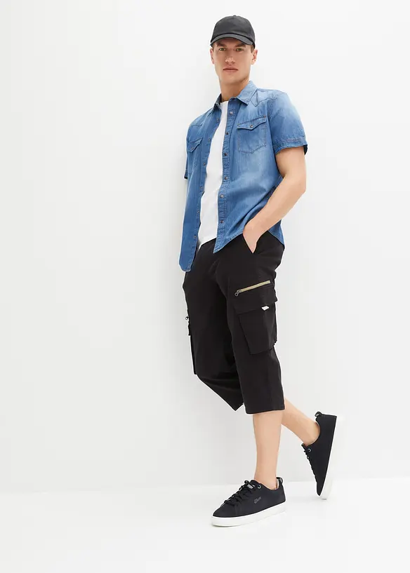 Pantalon jogger 3/4 avec poches cargo, Regular, bonprix