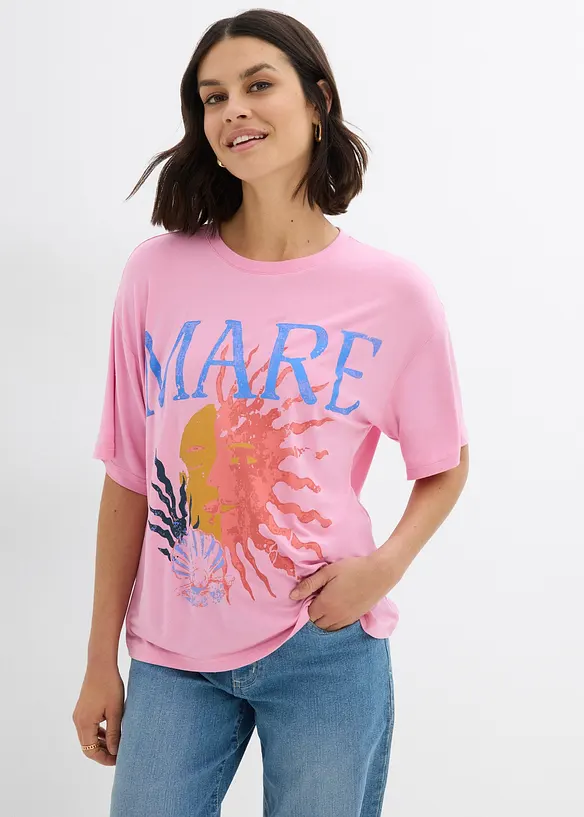 T-Shirt aus softer Viskose, bonprix