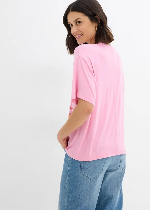 T-Shirt aus softer Viskose, bonprix