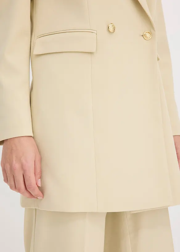 Long blazer à boutons dorés, bonprix