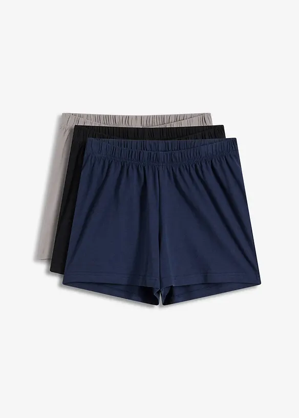 Lot de 3 shorts de pyjama, bonprix