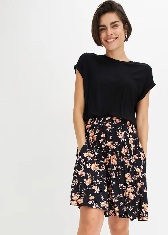 Jerseykleid aus Viskose-Mix, bonprix