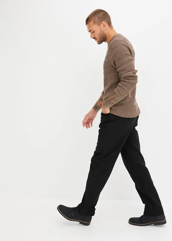 Jean droit extensible, coupe classique, bonprix