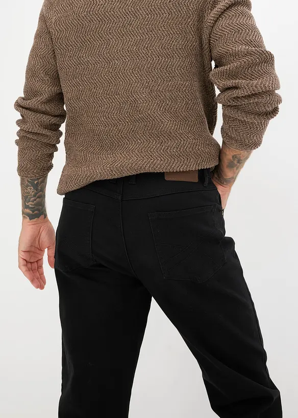 Jean droit extensible, coupe classique, bonprix