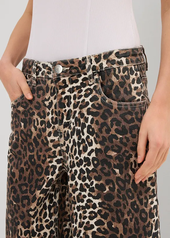 Pantalon en toile de coton stretch, bonprix