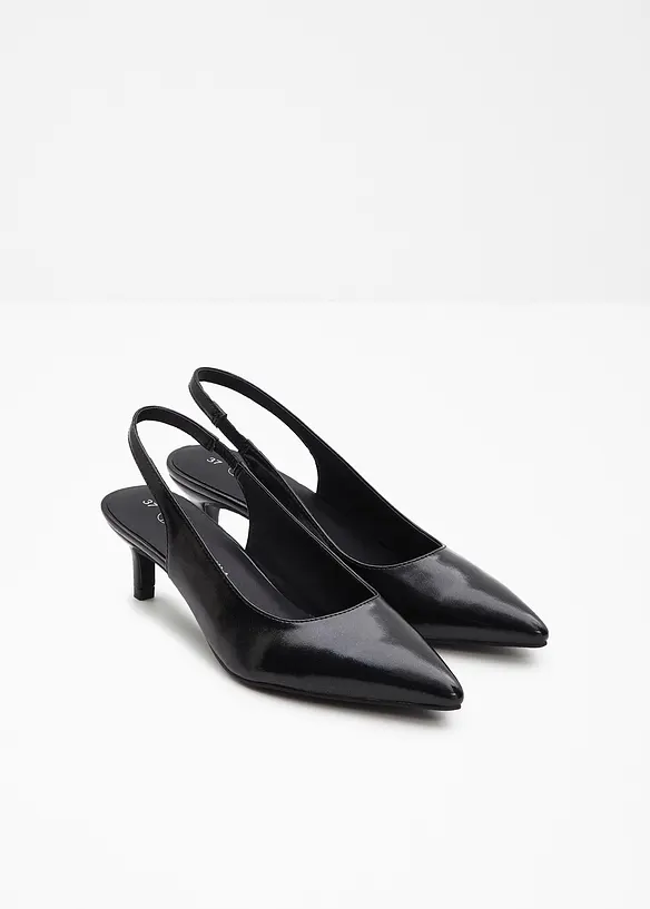 Escarpins slingback à petit talon fin, bonprix