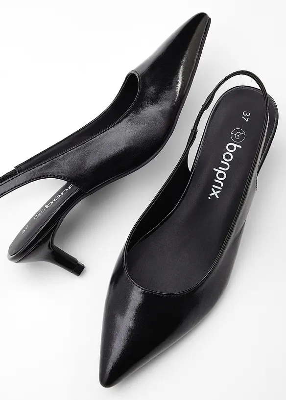 Escarpins slingback à petit talon fin, bonprix