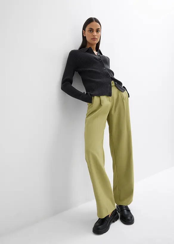 Pantalon large à pinces, bonprix