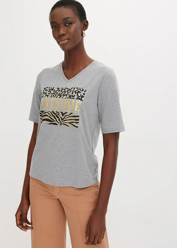 T-shirt à imprimé brillant, bonprix