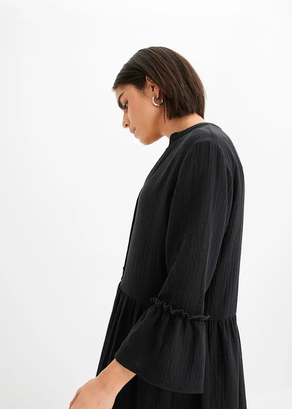 Maxikleid aus weichem Musselin, bonprix