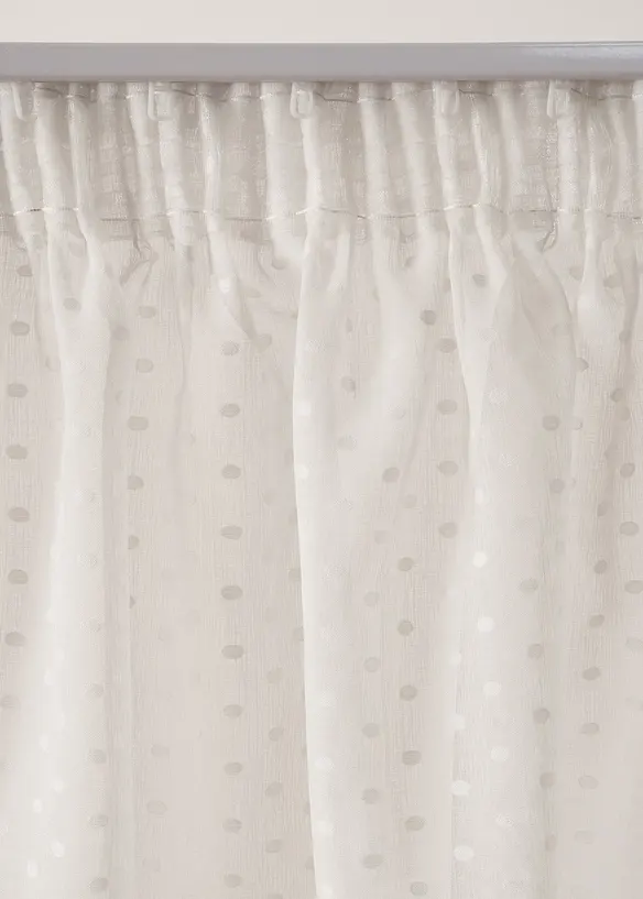 Voilage à pois jacquard (1 pce), bonprix