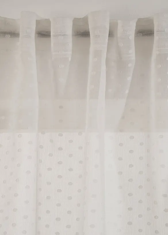 Voilage à pois jacquard (1 pce), bonprix