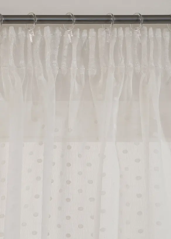 Voilage à pois jacquard (1 pce), bonprix