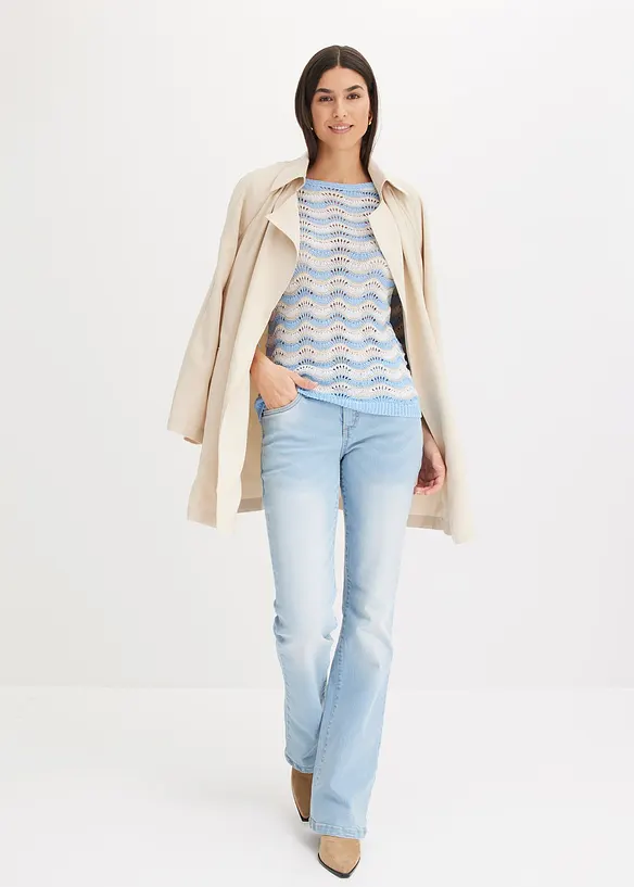 Bootcut Jeans Mid Waist, Stretch, bonprix