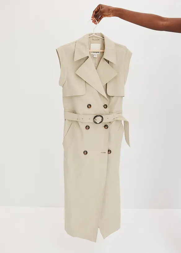 Trench-coat à manches et bas amovibles, bonprix