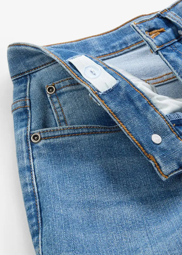 Loose-Fit-Stretch-Jeans mitverstellbarem Bund, Straight, bonprix