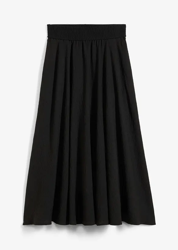 Jupe midi, taille élastiquée, bonprix