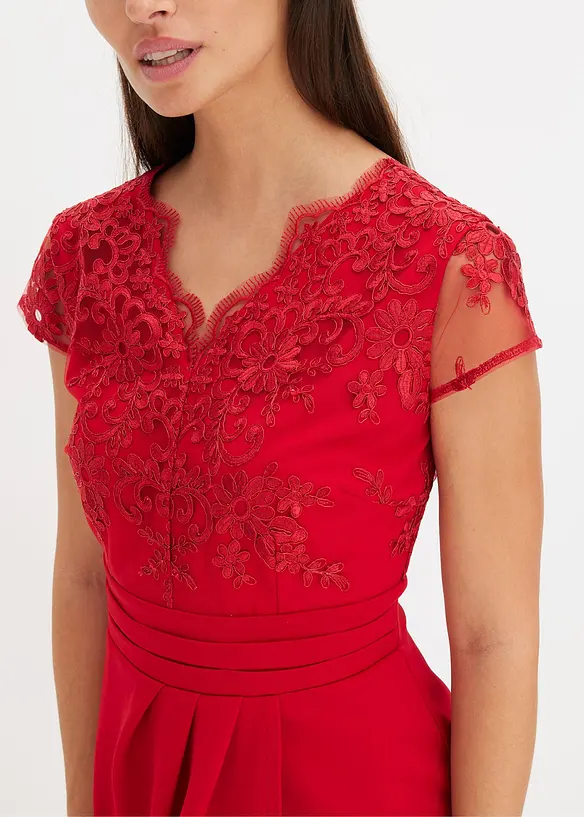 Minikleid mit Spitze, bonprix