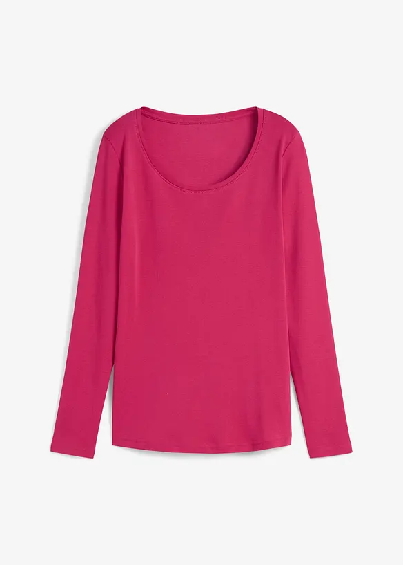 T-shirt manches longues 100% coton, bonprix