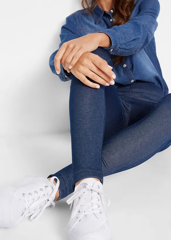 Legging thermo douillet imitation jean, bonprix