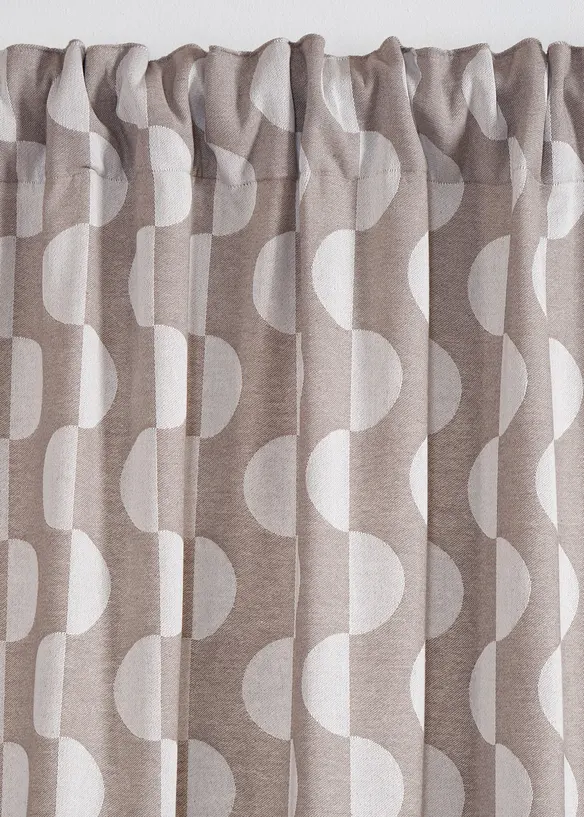 Rideau en coton à motif graphique (1 pce), bonprix