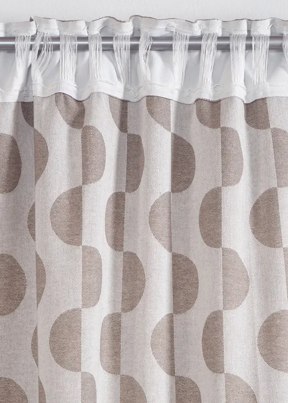 Rideau en coton à motif graphique (1 pce), bonprix