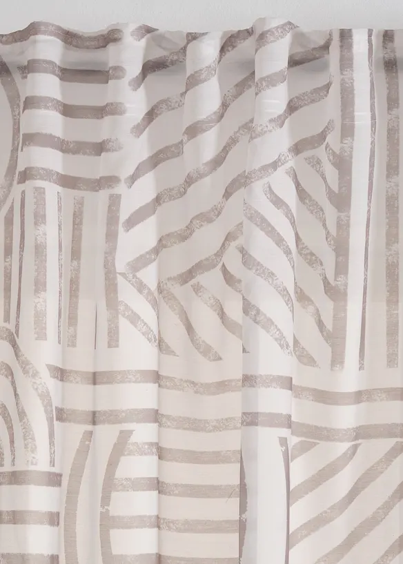 Voilage à imprimé graphique (1 pce), bonprix