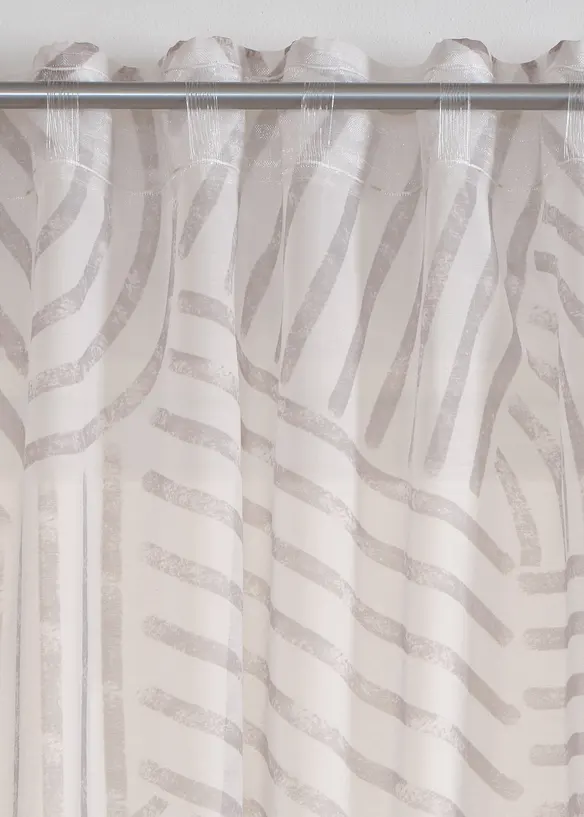 Voilage à imprimé graphique (1 pce), bonprix