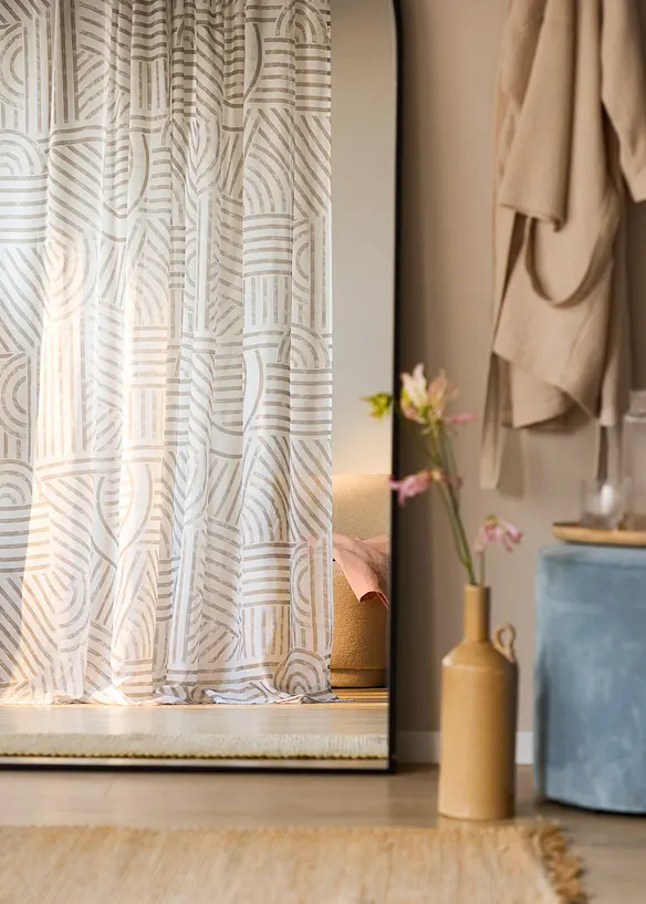 Voilage à imprimé graphique (1 pce), bonprix