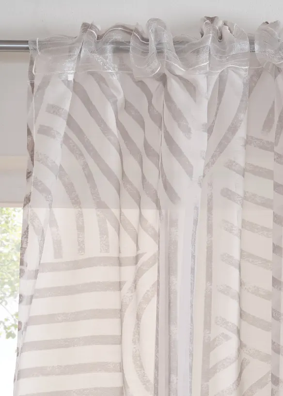 Voilage à imprimé graphique (1 pce), bonprix