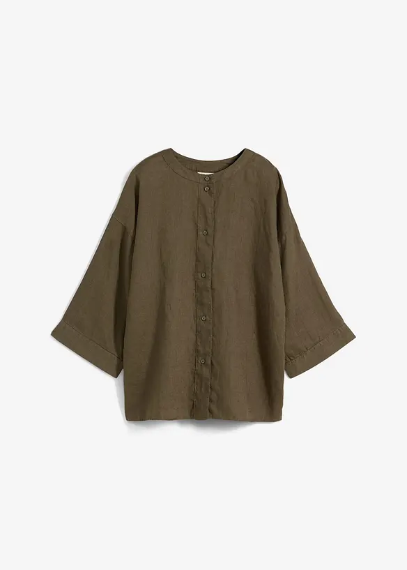 Chemisier oversize 100% lin, bonprix