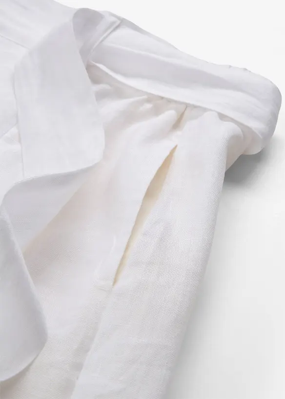Jupe et ceinture à nouer (ens. 2 pces), 100% lin, bonprix