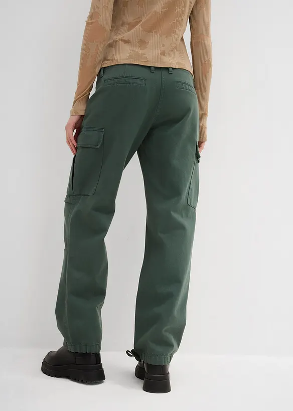 Pantalon cargo 100% coton, bonprix