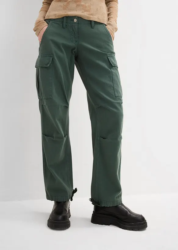 Pantalon cargo 100% coton, bonprix