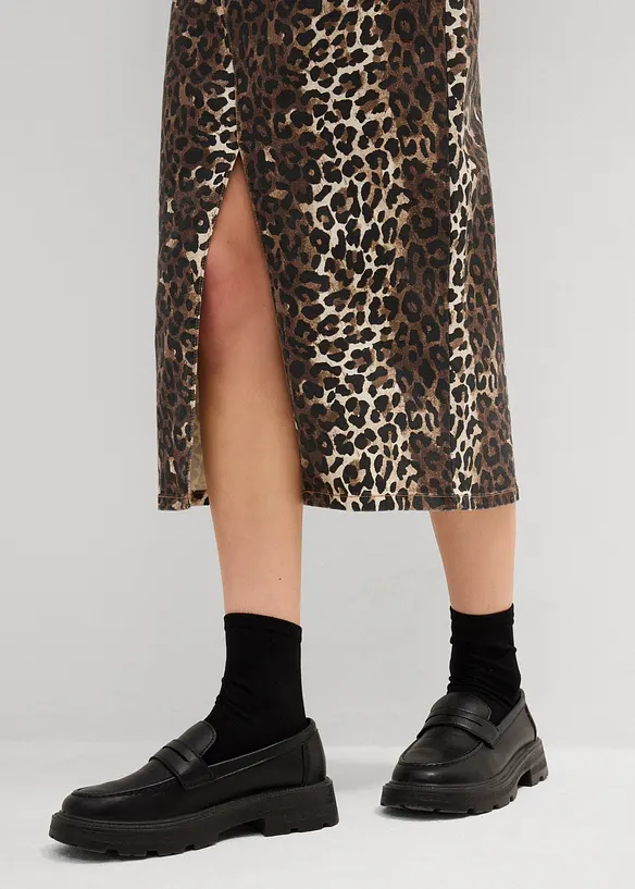 Jupe en jean extensible, bonprix