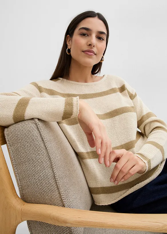 Pull oversize en maille fine, bonprix