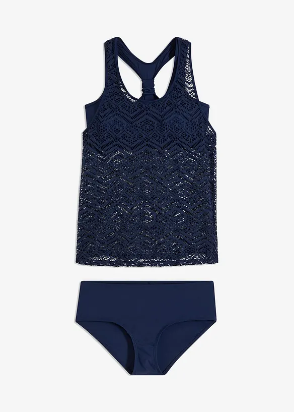 Tankini (2-tlg. Set) aus Spitze, bonprix