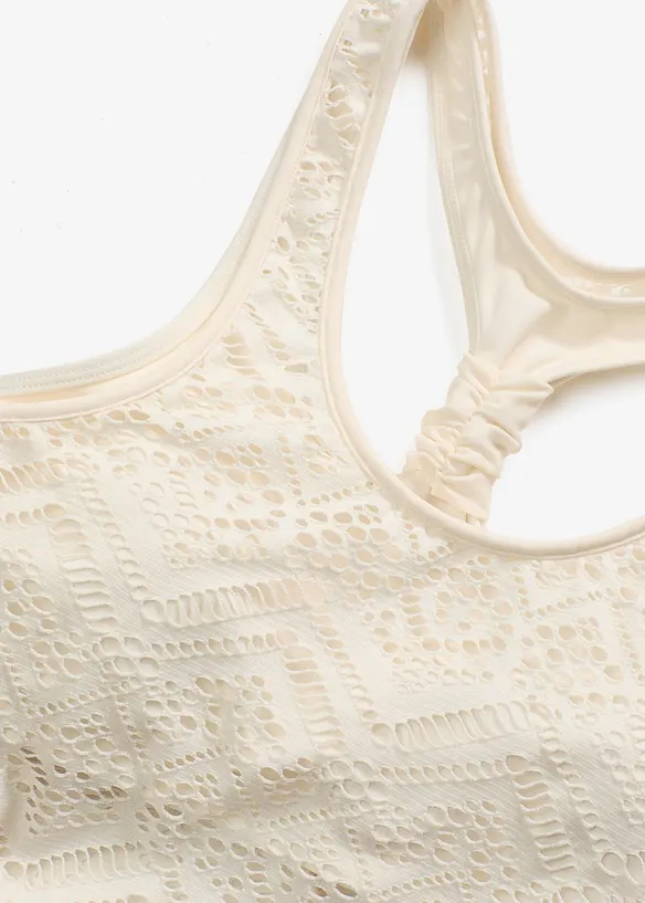 Tankini (2-tlg. Set) aus Spitze, bonprix