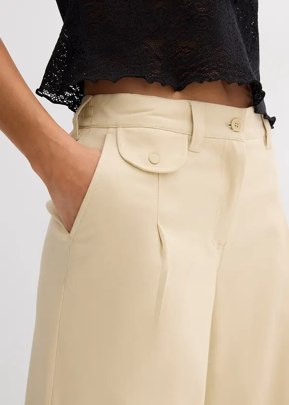 Pantalon large à pinces, bonprix