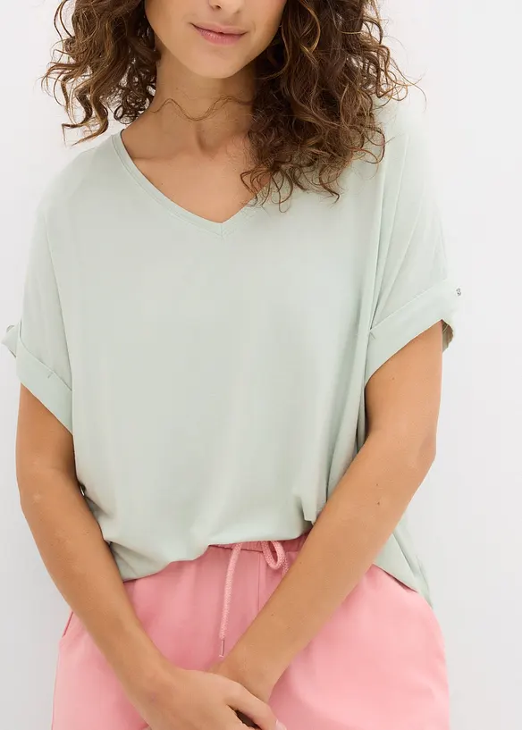 Shirt aus fließendem Viskose-Mix, bonprix