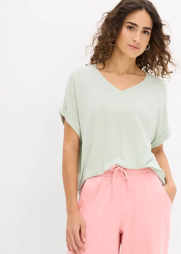 Shirt aus fließendem Viskose-Mix, bonprix